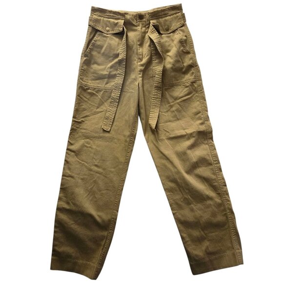 Banana Republic High Rise Utility Pants | Safari Cargo Crop Trousers | Size 4 - Picture 1 of 9